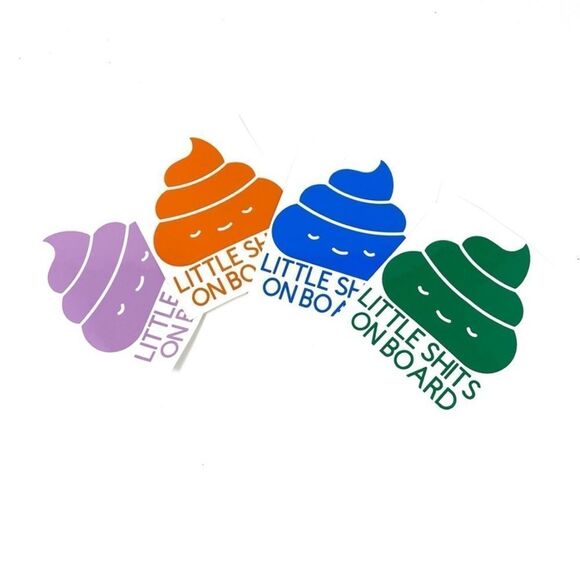 🆕 “Little Shits On Board” Decal - Picture 2 of 3